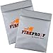 Bundle of Two Fireproof by Phoenix Guard Fire Resistant Pouch | Document Bag for Money, Passports, ID, Marriage, Bank & House Records | Flame Retardant, Waterproof Pouch (TWO-9x12, Gray)