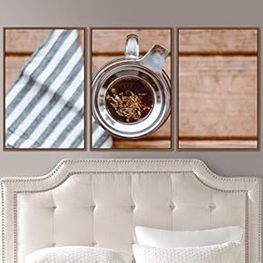 signwin 3 Piece Framed Canvas Wall Art Cup...