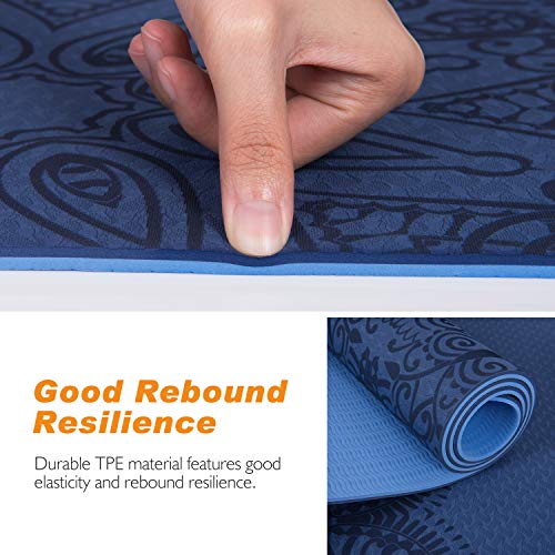 image for TOPLUS Yoga Mat - Classic 1/4 inch Pro Yoga Mat Eco Friendly Non Slip 