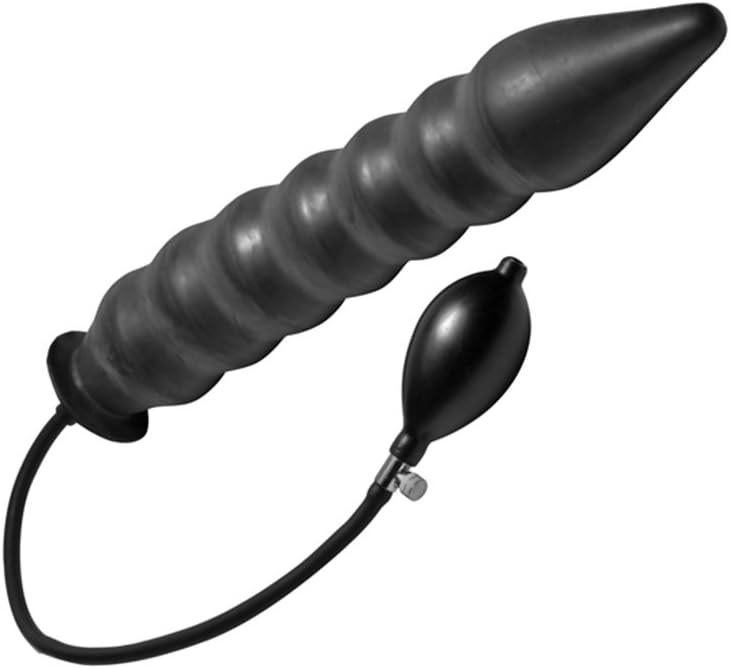 Accordion Inflatable XL Anal Plug, Black - Image 4