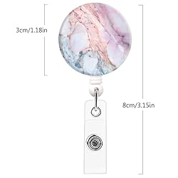 Badge Reel Retractable Badge Holder Carabiner with