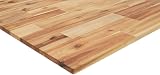 vidaXL Solid Acacia Wood Table Top 120x40x2cm Rectangular Untreated Durable view 4