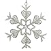 Christmas Ornaments Snowflake Decor Party Anniversary 15 CM Set of 6