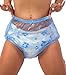 Adult Baby Diaper Lover ASC Blue Plastic Diaper Covers (Extra Small)