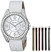 XOXO Women's XO9054 Seven Color Croco Interchangeable Strap Set Watch