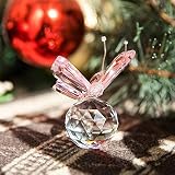 H&D HYALINE & DORA Crystal Flying Butterfly Figurine Glass Ball Base 5in view 7