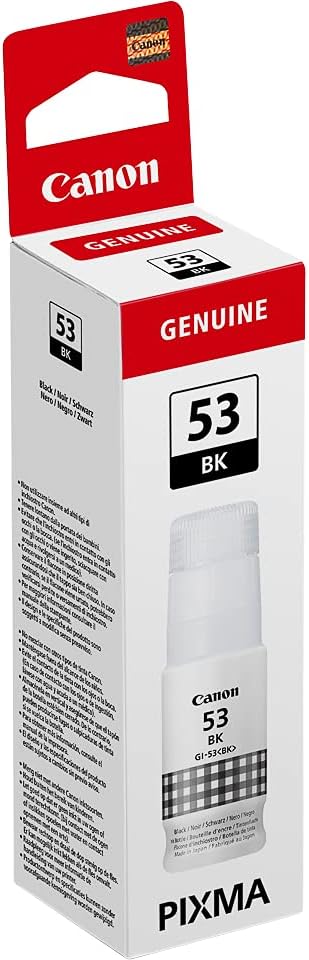 Canon GI-53 BK EUR Black Ink Bottle 60ml for Pixma G550 G650