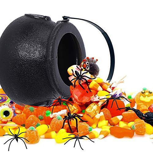 SHAN RUI 24Pack Mini Halloween Trick or Treat Buckets Candy Buckets with Handle for Halloween Party Favors