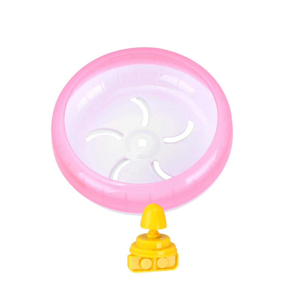 Balacoo Pink Hamsters Treadmill Wheel Exercise Wheel for Chinchillas Rats Hedgehogs Sugar Gliders Squirrels Degus Small Animal Pet Toy Plastic
