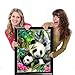 eZAKKA Panda Diamond Painting Kits DIY 5D Diamond Art Kits Full Square Drill for Home Wall Decor, 8 x 10inches / 20 x 25cm