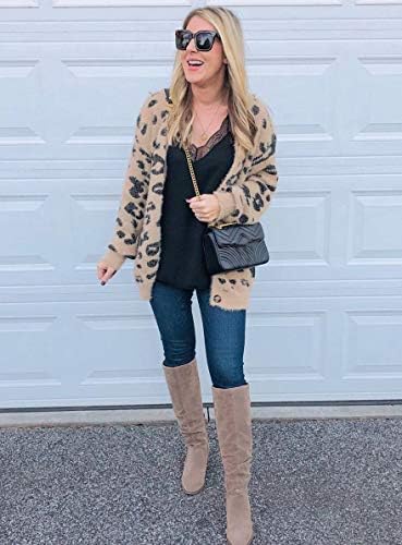 BTFBM Women Fashion Leopard Print Button Down Long Sleeve Soft Loose Knit Sweater Cardigan Coat Fall Winter Outwear 4 BTFBM Women Fashion Leopard Print Button Down Long Sleeve Soft Loose Knit Sweater Cardigan Coat Fall Winter Outwear