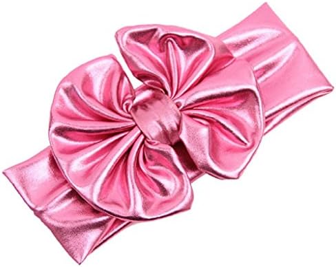 Baby Kids Toddler Girls Big Bow Headband, TRENDINAO Baby Kids Metallic Messy Hair Band Hair Accessory