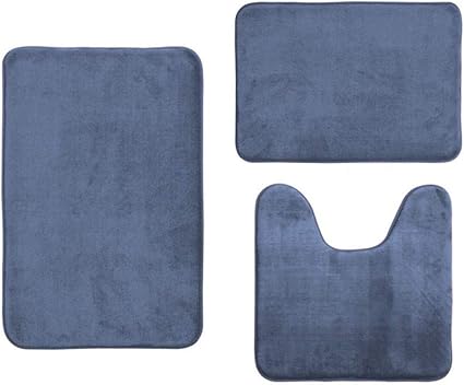 Minusk Non Slip Bath Mat Stand Bath Mats Set 3 Pcs Breathable Memory Foam Bath Rugs Pleasantly Soft Water Absorbent Wc Bathroom Carpet Non Slip Stand Support Set Of 3 Amazon Co Uk Toys Games