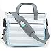 Bula Baby - Stylish Grey Stripe Diaper Tote Organizer Bag -11 Pockets to Keep Everything Secure – Gift Idea