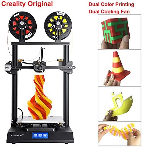 3D Bazaar Creality 3D CR-X Dual Extruder DIY KIT Touch Screen 3D Printer Kit 300 * 300 * 400mm Printing Size