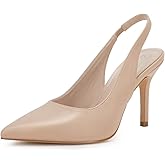 Womens Slingback Pointed Toe Stiletto Pumps Slip-on High Heels Office Lady Sandals Party Prom Dress Shoes
