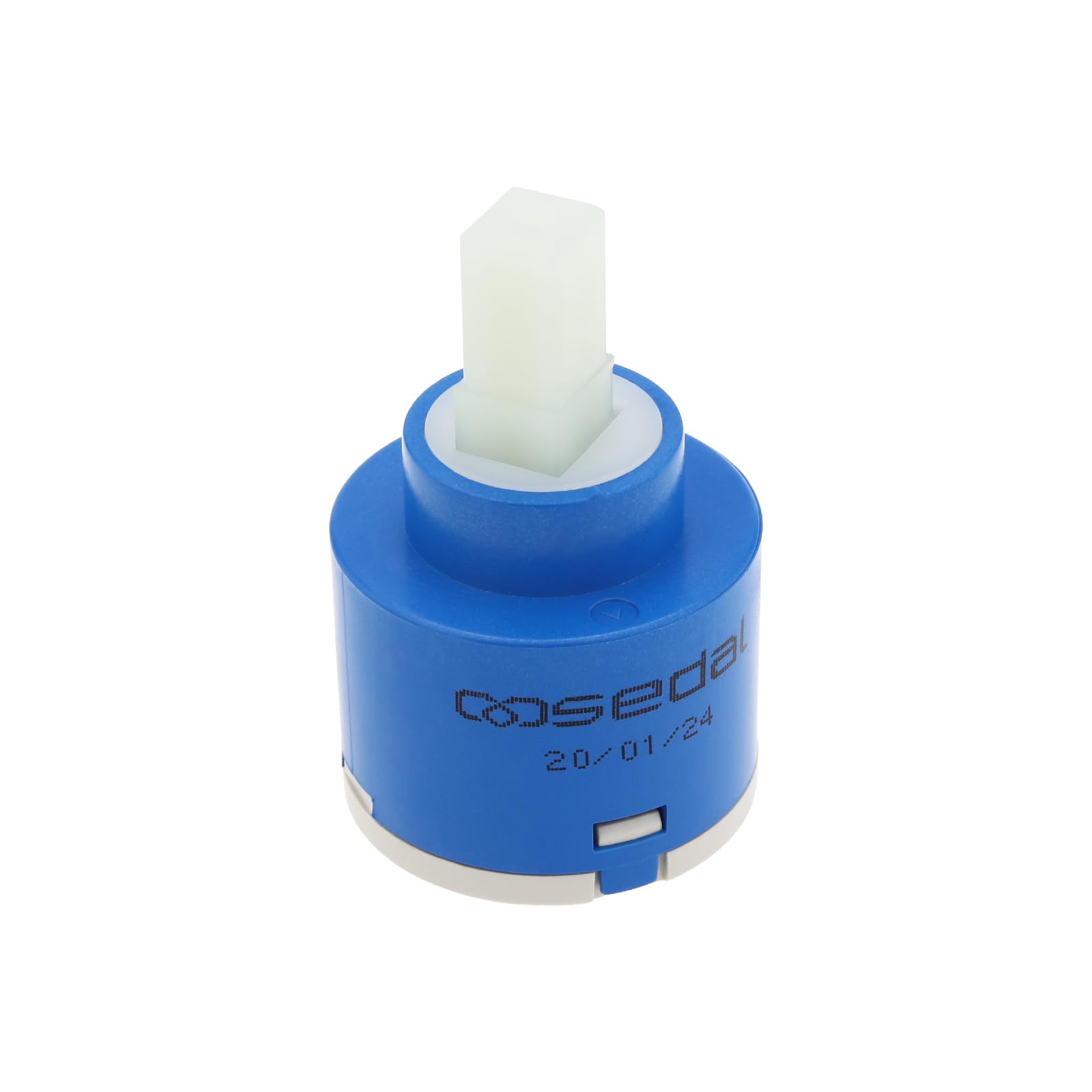 Create idea 40 mm Replacement Faucet Cartridge Ceramic Cartridge Tap Low Noise Three-Layer Filtering Square Stem Ceramic Cartridge for Kitchen Blue