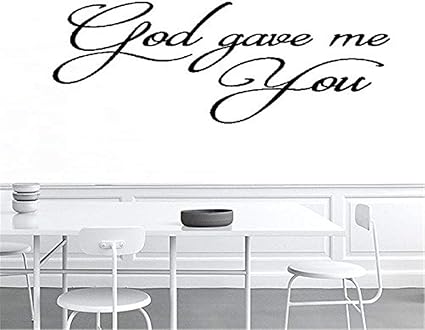 Citations De Lettrage Et Dire Que Dieu M A Donne Pour Mariage Cadeau D Anniversaire De Mariage Couple Amour Chambre Salon Amazon Fr Bricolage