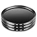 Neewer 52MM ND Filter Set (ND2 ND4 ND8) for NIKON 18-55mm f/3.5-5.6G ED AF-S DX Lens,CANON EF-M18-55mm IS STM Lens,PENTAX 18-55mm F3.5-5.6AL Lens