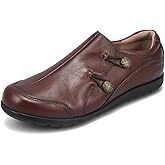Taos Blend Slip-On Women's Shoes - Stylish Leather Slip-Ons with Removable Footbed with Arch Support and Premium Cushioning - All Day Comfort and Everyday Style