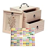 Essential Oil Storage Box for 40 Bottles -Removable