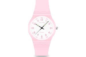 TIXYOLO Kids Watch for Girls Boys,50M Waterproof Accurate Timekeeping Children Learning Time Easy to Read Student Sports Outdoor Analog Watches for Kids Toddlers Ages 5-12