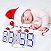 Evangel LED Digital Alarm Clock for Desk/Shelf/Tabletop, Modern Home Decoration 3D Wall Clock, Easy to Read at Night, Loud Alarm and Snooze, Big Digit Display (White Frame, Blue Light)