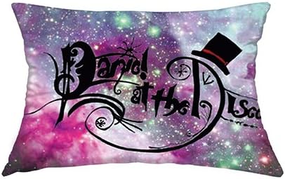 ZeDae Panic At the Disco Galaxy Personalized Pillowcases Designer Decorative Pillow Case Cover 12x20 Inches Pillowcase One Sided