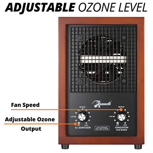Ion and Ozone Generator Air Purifier, Ionizer & Deodorizer adjustable