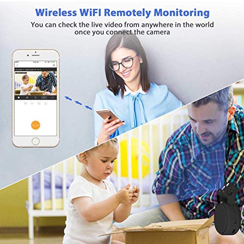 Hidden Camera with Live Feed WiFi, Mini Spy Camera, HD 1080P Wireless Hidden Live Stream Camera, Mini Spy Cam Nanny Cam, Security Camera for Home and Outdoor (with Cell Phone APP)