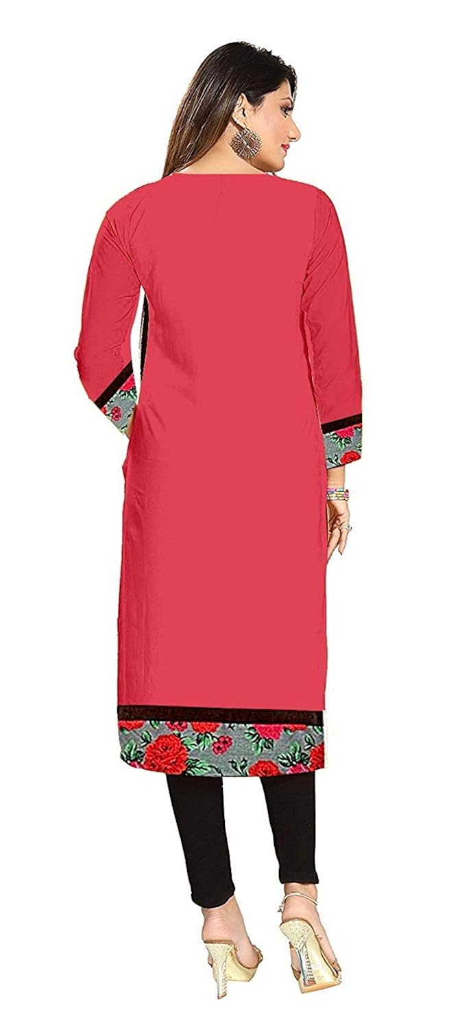 pramukh fashion women's semi-stitched cotton kurti(1002.1017. a_multicolour_46)
