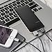 S5 7000mAh 2.1A Output Portable Charger, Dual USB Power Bank External Battery Backup Pack (2A Input Li-polymer Battery Banks)for Apple iPhone 4 5 6 Plus Samsung HTC Black
