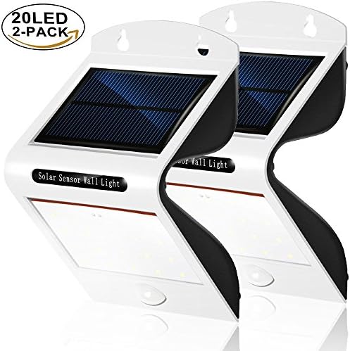 Solar Lights Outdoor with Motion Sensor, Outside Security Lights with 20 LED(2pack)