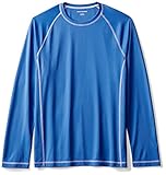 Amazon Essentials Men's Long-Sleeve Quick-Dry UPF 50 Swim Tee, Royal Blue, Large