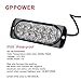 gppower Universal Super Thin 12-LED Red 35-Flashing Mode Car Truck Warning Caution Emergency Construction Strobe Light Bar (12T,1PC red)