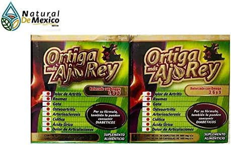 2 Ortigas vitaminas A, B2, B5, B9, C y K - Dietary Supplement Original Natural de Mexico