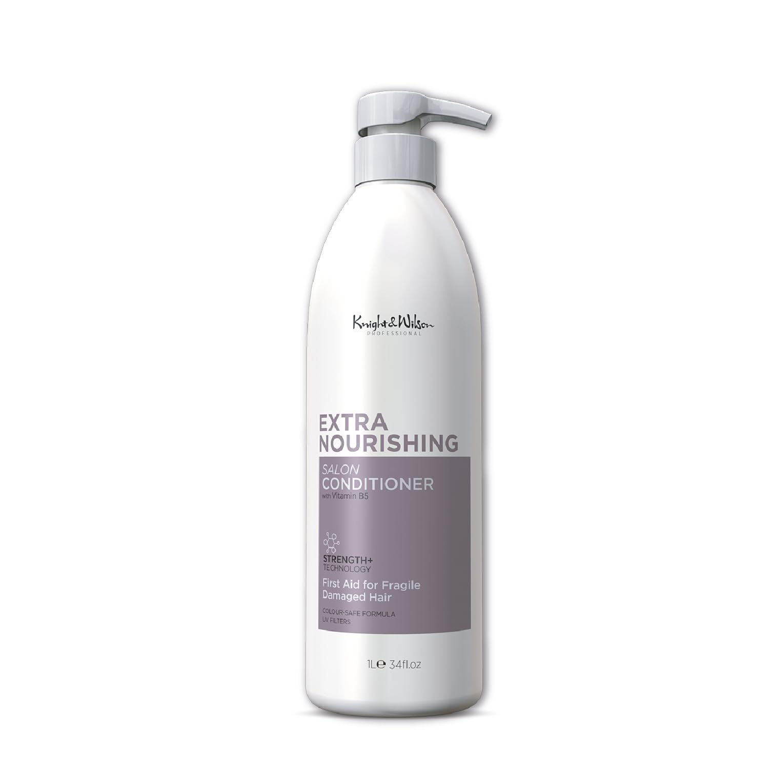 Knight & Wilson Salon Size Professional Extra Nourishing Conditioner 1000ml. Vitamin B5 moisturises & nourishes, leaving soft, smooth and supple. Lightweight formula.