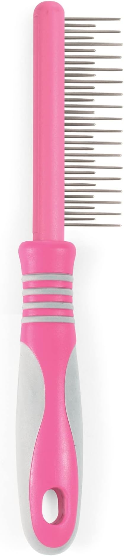 Ancol Ergo Cat Moulting Comb Pink - For Long-Hur Coat, Removes Tangles