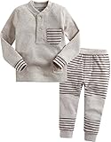Vaenait Baby Kids Boys High Quality Winter Napped Sleepwear Pajama Set Warm Nap