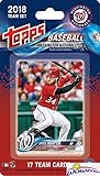 Washington Nationals 2018 Topps Baseball EXCLUSIVE Special Limited Edition 17 Card Complete Team Set with Bryce Harper, Victor Robles ROOKIE & Many More Stars & RC's! Shipped in Bubble Mailer! WOWZZER