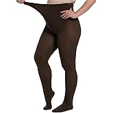 Vinsatin 80D Plus Size Tights for Women Fake Translucent Pantyhose Leggings for Warm Spring Winter
