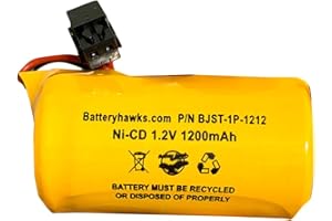 BATTERY HAWK EMBSCN1215 Lithonia ELB3500 P/N ELB-3500 1.2v 1200mAh Ni-CD Battery Pack Replacement for Exit Sign Emergency Light