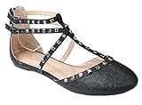 Designer Rivet Studded Pointed/Round Toe Dress Ballet Flat Shoes