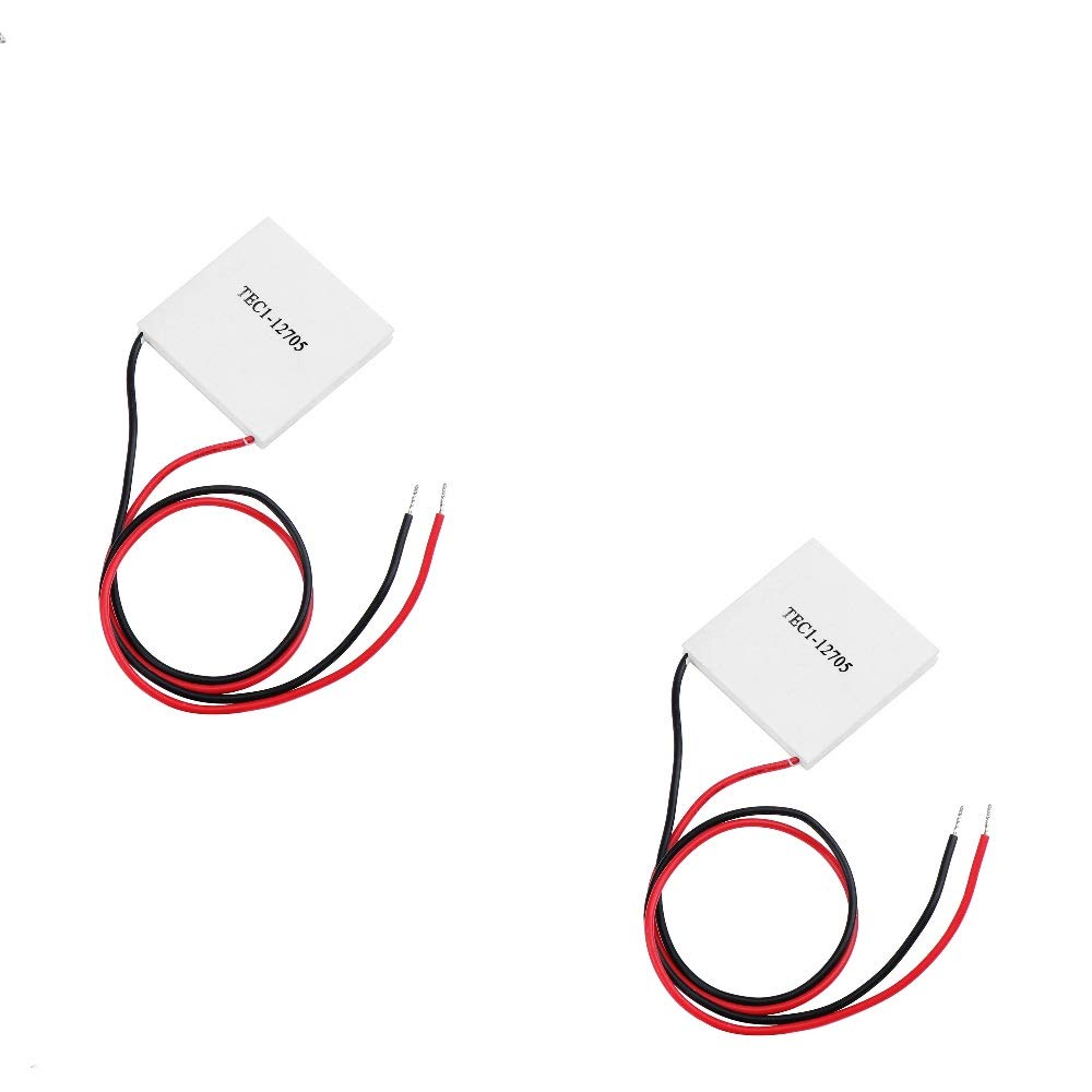 DollaTek 2pcs TEC1-12705 40x40MM Thermoelectric Cooler Peltier Refrigeration Plate