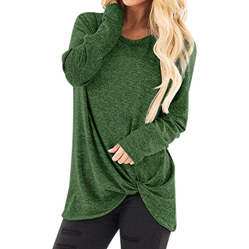 Limsea Womens Casual Color Block 3/58 Sleeve Long Sleeve Round Neck Pocket T Shirts Blouses Sweatshirts Tops Sexy Long Batwing Sleeve Loose Pullover Casual Top Blouse T-Shirt