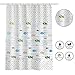 HYNAWIN Shower Curtain Liner Set Waterproof Included 12 Curtain Hooks-PEVA Curtain Liner 180 * 180cm Ocean Fish