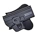 BASTION Tactical Holster OWB Holsters for for Glock 17 19 22 23 31 32 38 Models Only, Trigger Release Paddle Holsters with Adjustable Cant Military Grade Polymer Holster 360 Degrees Rotation