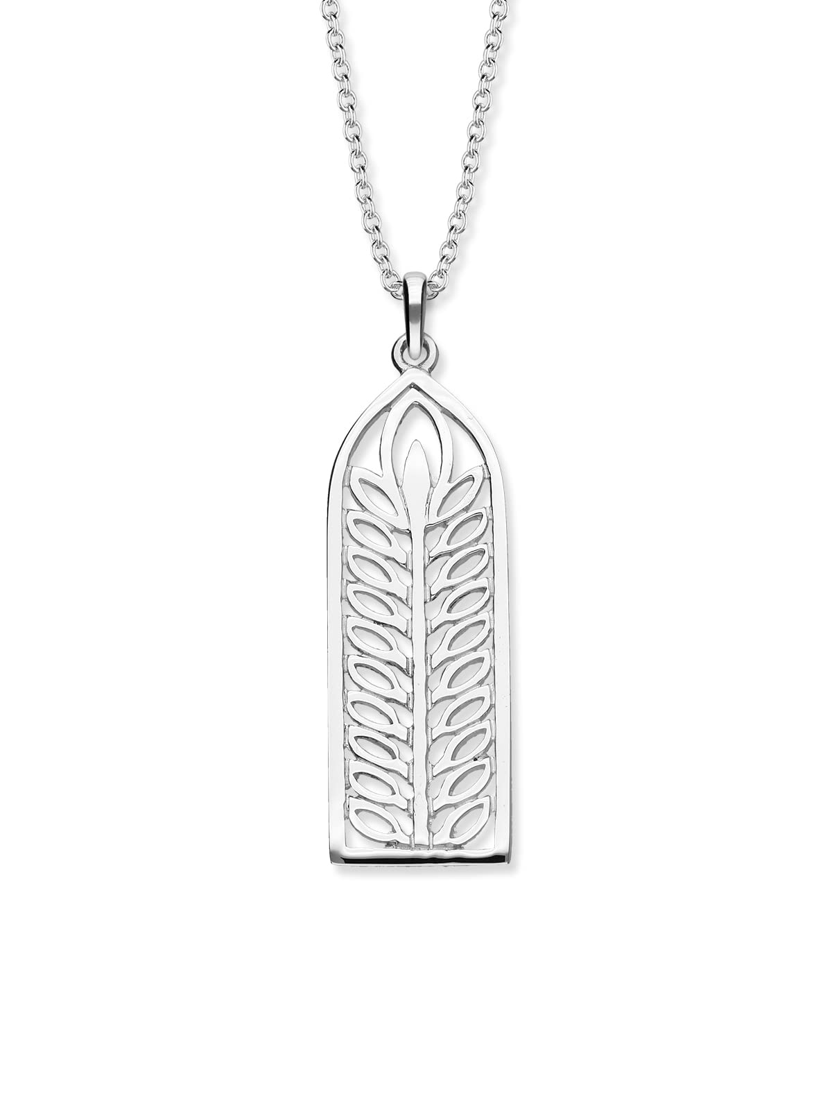 ORTAK 925 Sterling Silver Handmade Pendant Necklace Inspired By St. Magnus Cathedral Structure In Orkney Isles High Polished Scottish Fine Jewellery Made In Scotland
