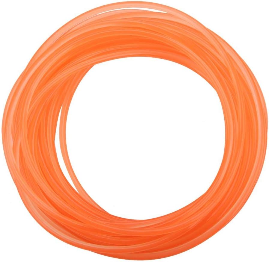 Wifehelper PU Belt Circular Section Smooth Surface Transmission Belt PU High Performance Round Urethane Transmission Orange (5mm*10m)