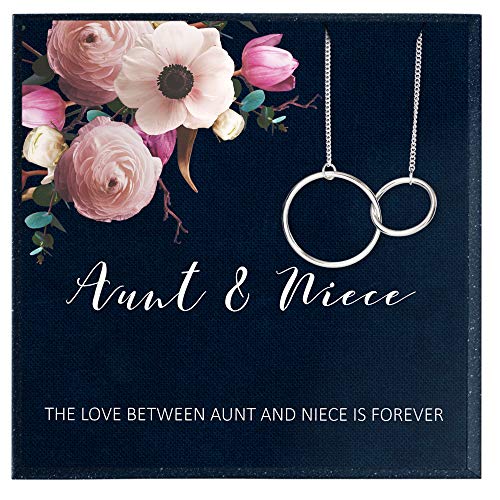 Aunt Necklace Sterling Silver Gold 